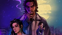 Bigby Wolf y aliados en un entorno urbano oscuro - El lobo entre nosotros 2