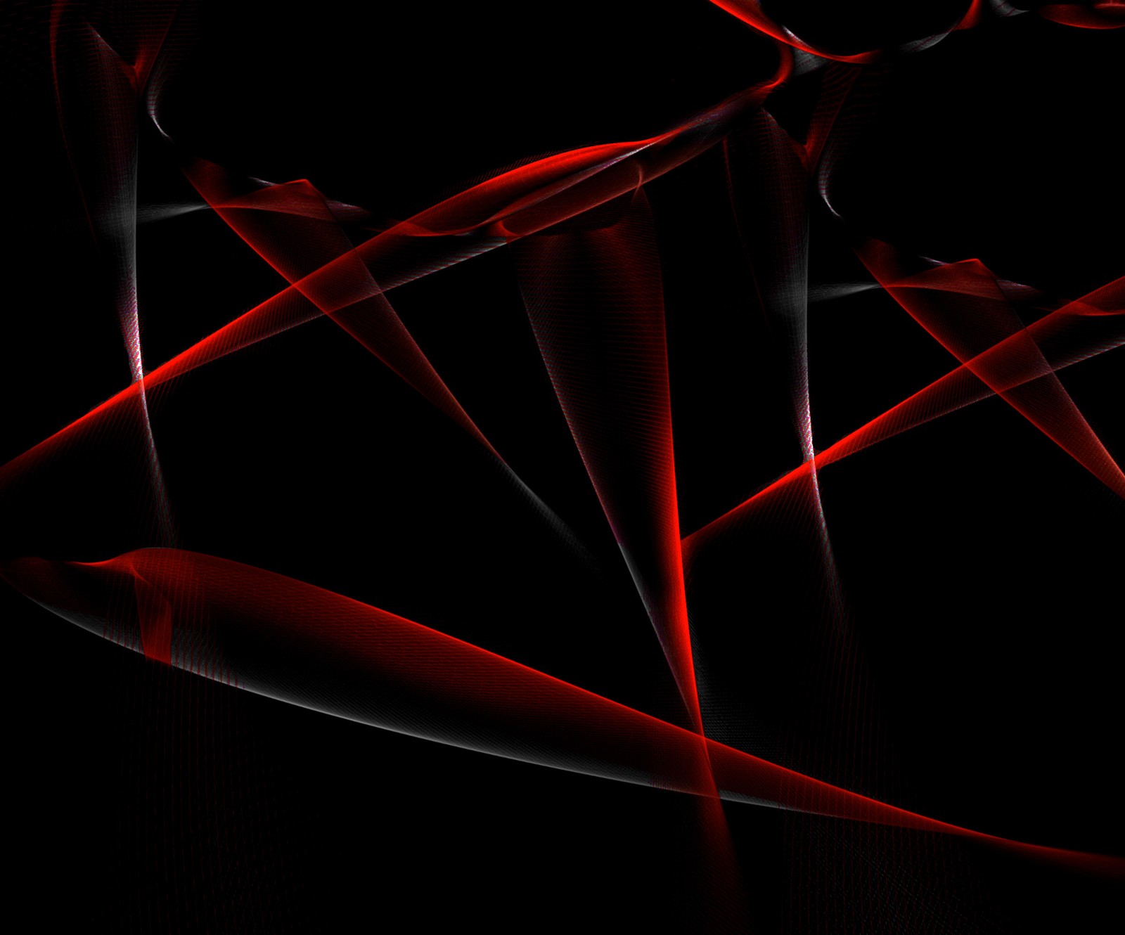 Abstract photograph of a red and black background with a black background (colored, design, stringart)