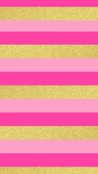 Vibrant Pink and Gold Striped Pattern