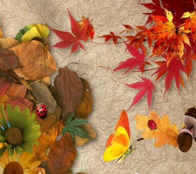 Vibrant Autumn Leaves and Nature's Beauty in HD