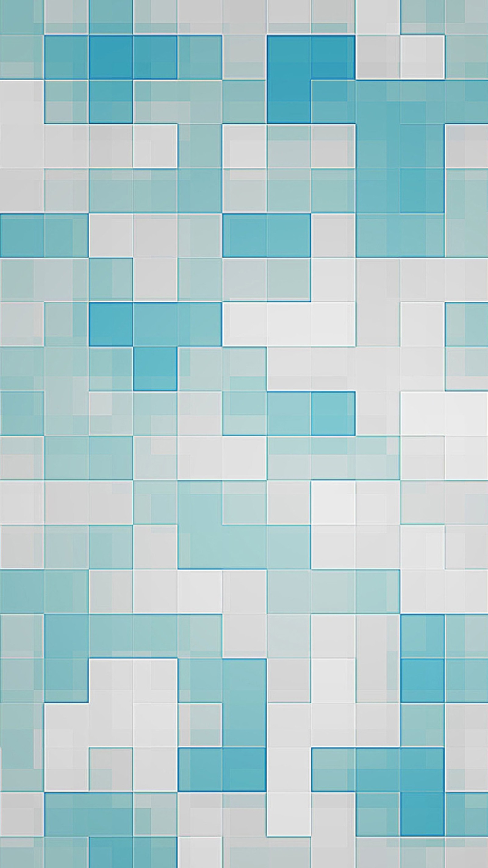 Image altérée d'un mur carrelé bleu et blanc avec une horloge (bleu, pixels)