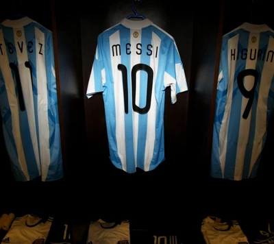 argentine, maillot, casier, messi, sv1991