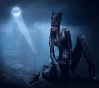 Catwoman in the Moonlight: A Shadowy Vigilante