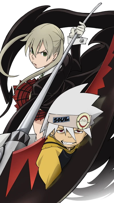 Maka et Soul de Soul Eater : Un duo dynamique en action