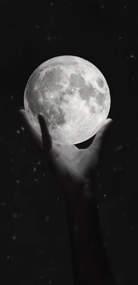 Embracing the Full Moon: A Touch of Space and Spirituality