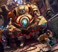 Blitzcrank in the Workshop: A Mechanical Marvel at Play