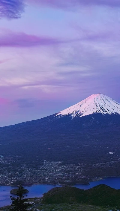 ilha, japão, paisagem, montanha, oriental