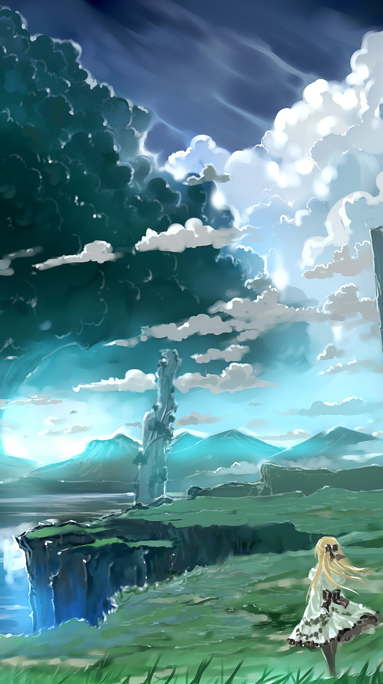 Descargar fondo de pantalla nube, genial, dibujar, paisaje