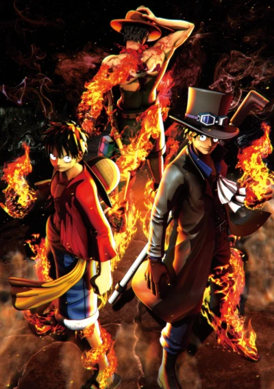 Fiery Legacy of Brotherhood: Luffy, Sabo, and Ace Unite