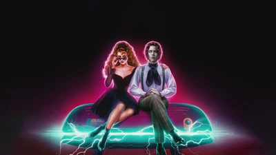 Lisa Frankenstein Movie Poster: A Neon-Hued Fusion of Horror and Glamour