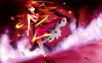 shakugan no shana, red, pink, mangaka, pinkie wallpaper