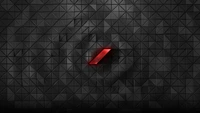 Abstract Dark Grid with Red Accent