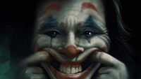 Joker's Grin: The Duality of Laughter and Pain