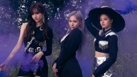 Everglow: Aisha, Mia, and Yiren in a Mystical Forest Setting