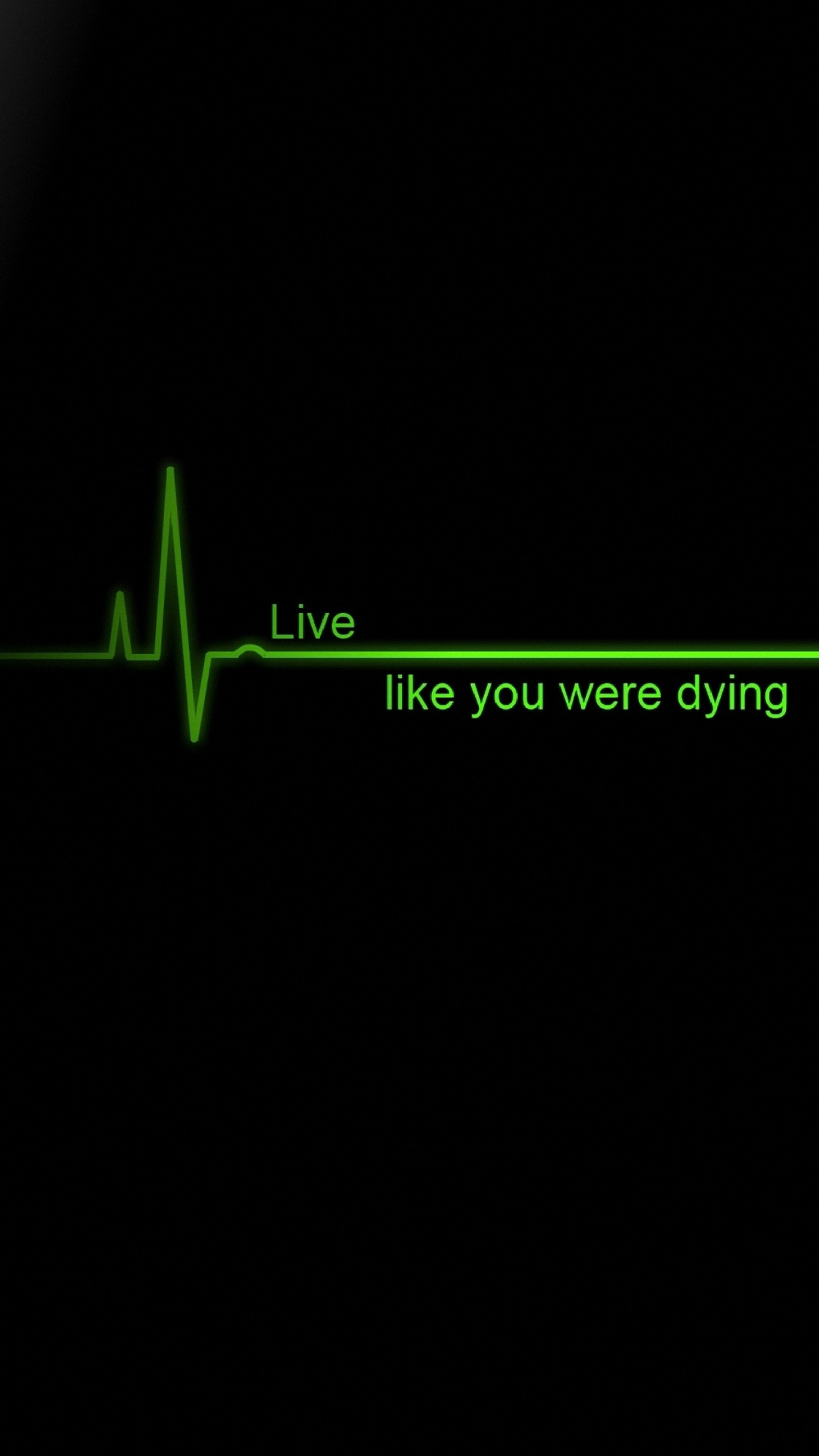 Arafed image of a green line with a heartbeat on it (green, live)