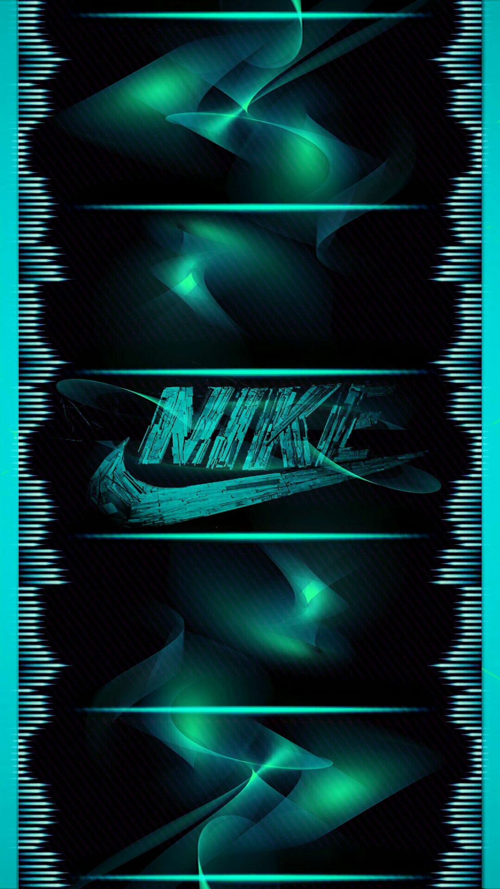 Um close de um cartaz com um fundo verde neon (cor, neo, nike)