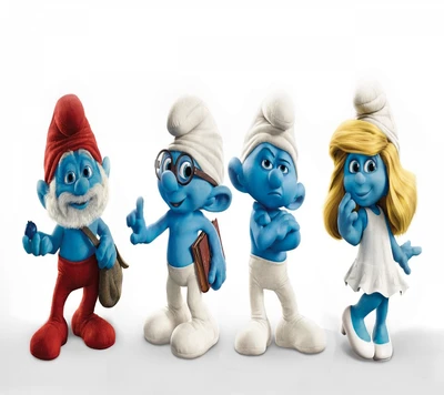 desenho animado, personagem, os smurfs