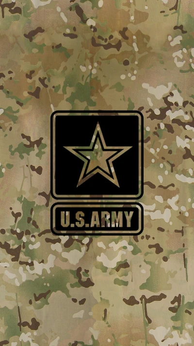 U.S. Army Multicam Wallpaper with Emblem