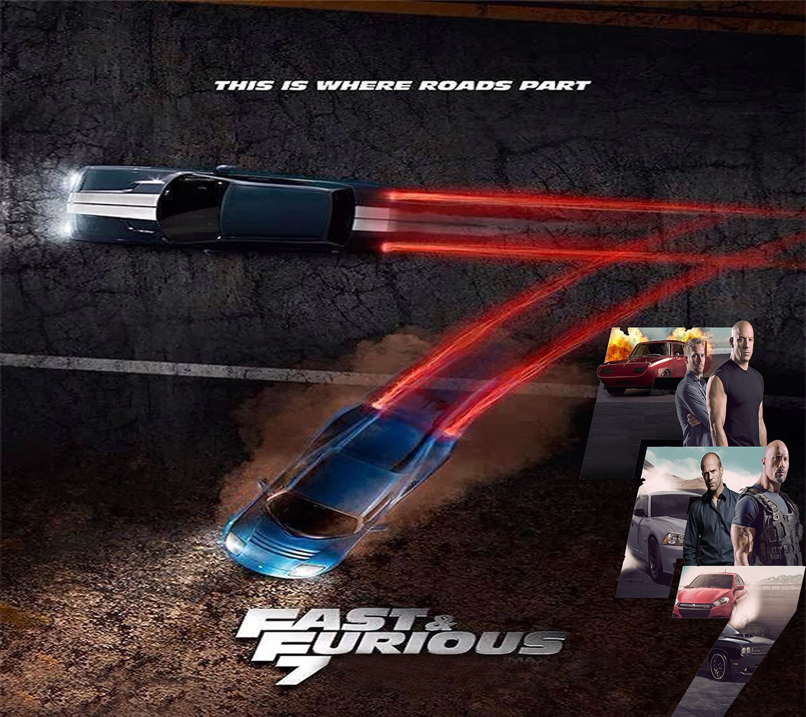 Скачать обои машины, развлечения, fast 7, форсаж, fast and furious