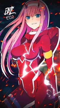 anime, darling in the franxx, zero two