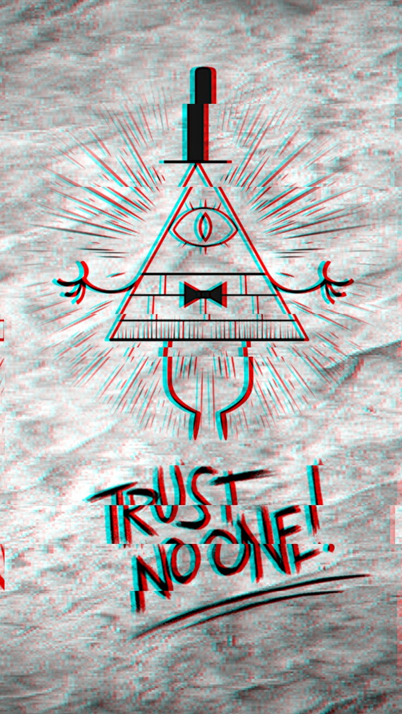 There is a picture of a t - shirt with a masonic symbol on it (glitch, gravityfalls)