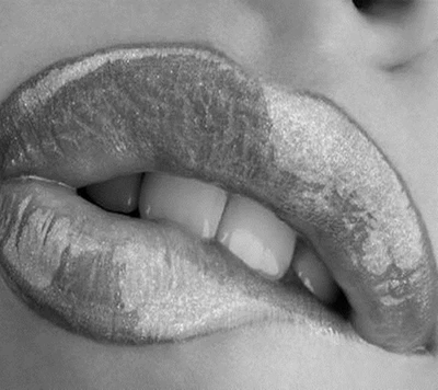 Shimmering Lips of a Woman