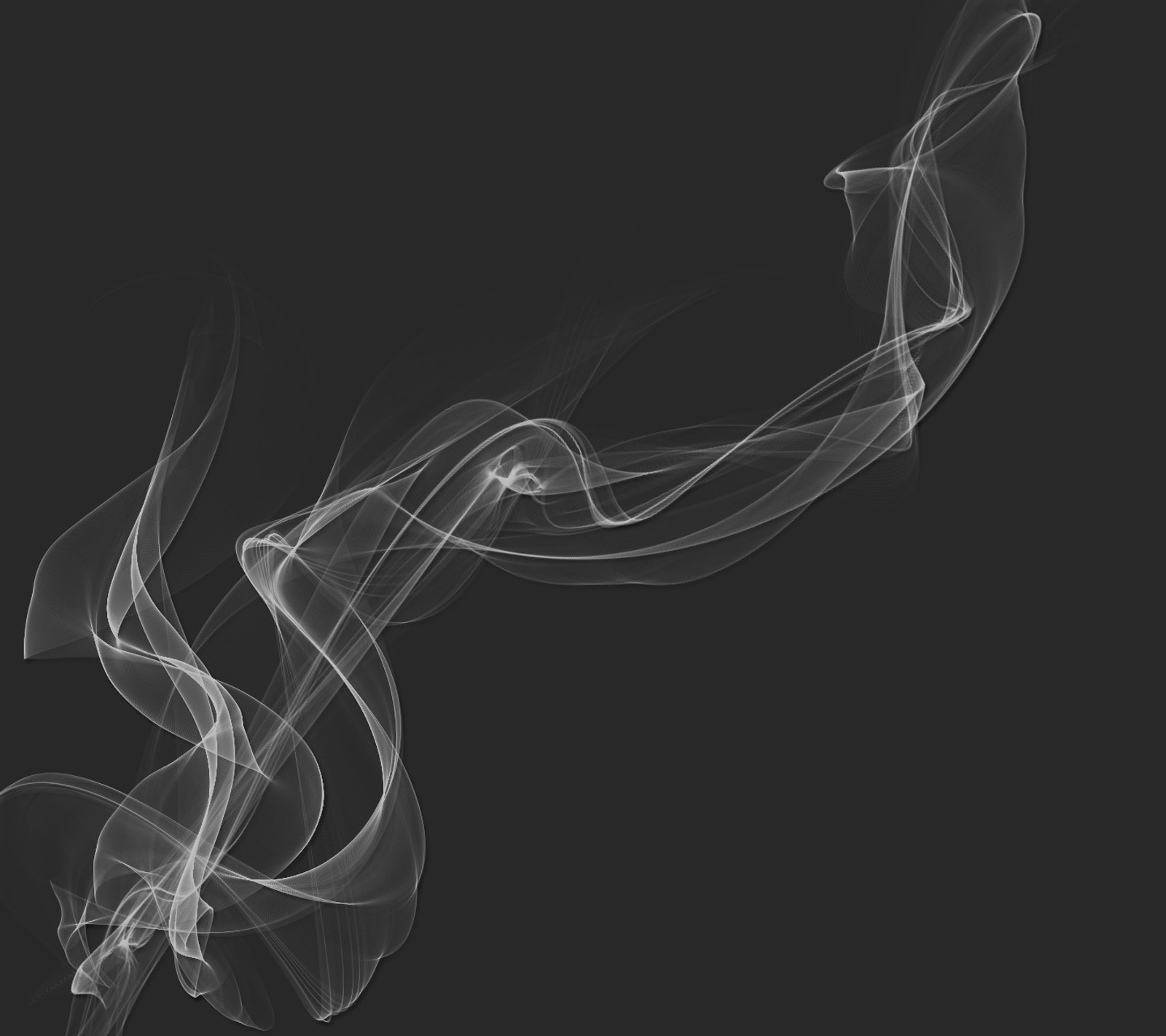 Smoke is swirling in the air on a black background (abstract, dark, gray, smoke, white)