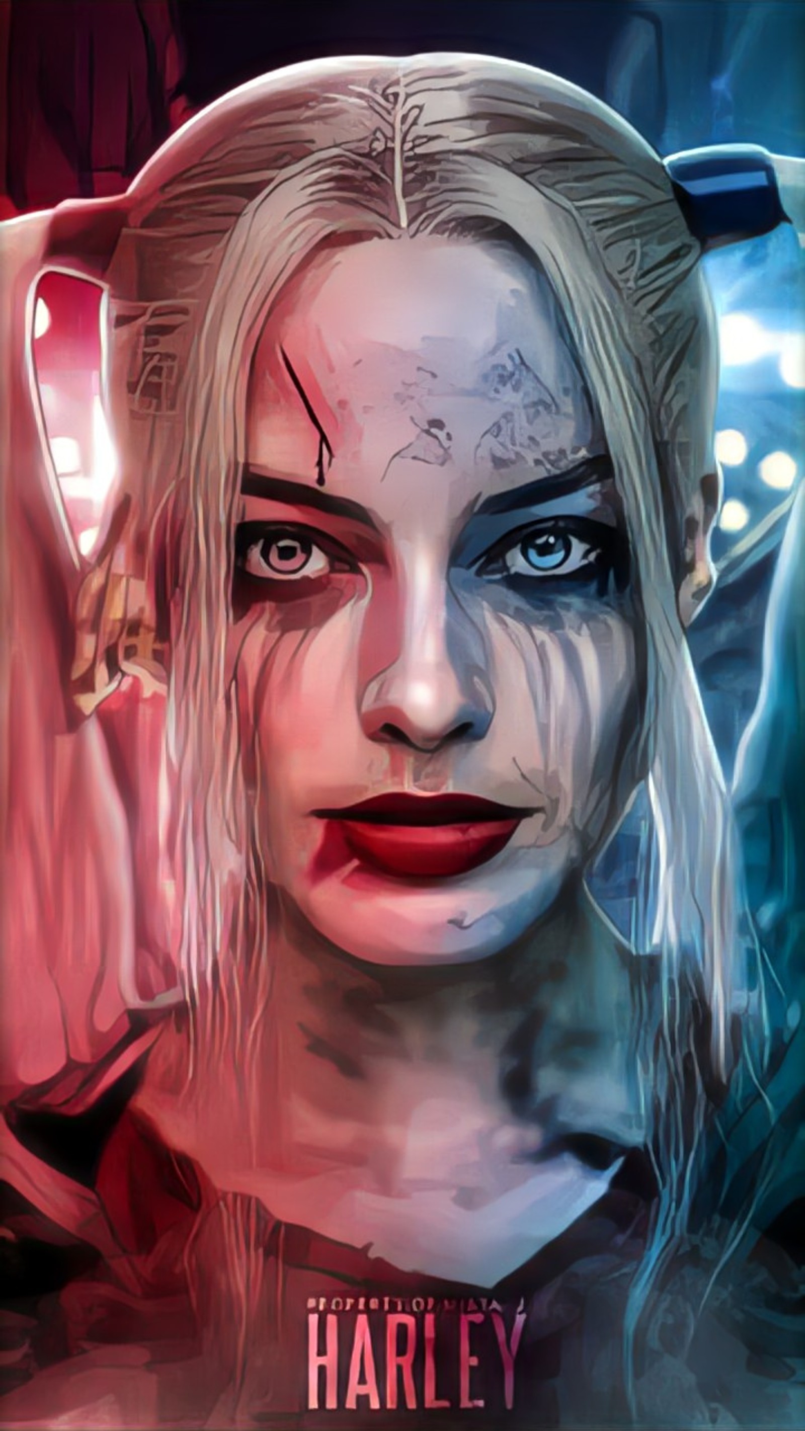 Descargar fondo de pantalla niña, harley quinn, harleyquinn, joker, jokerharley