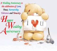 anniversary, happy, wedding wallpaper