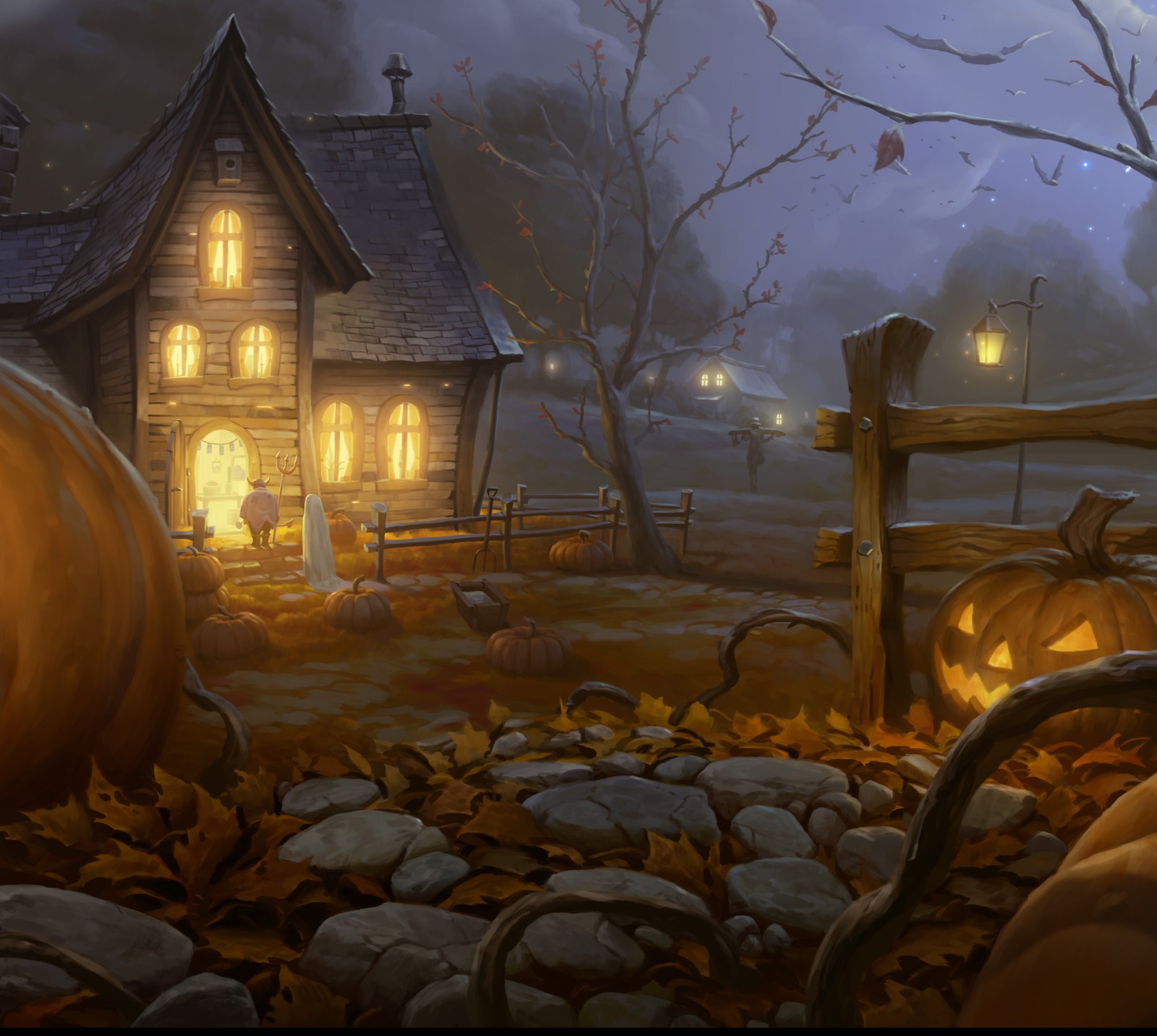 Lade halloween, unidcolor Hintergrund herunter