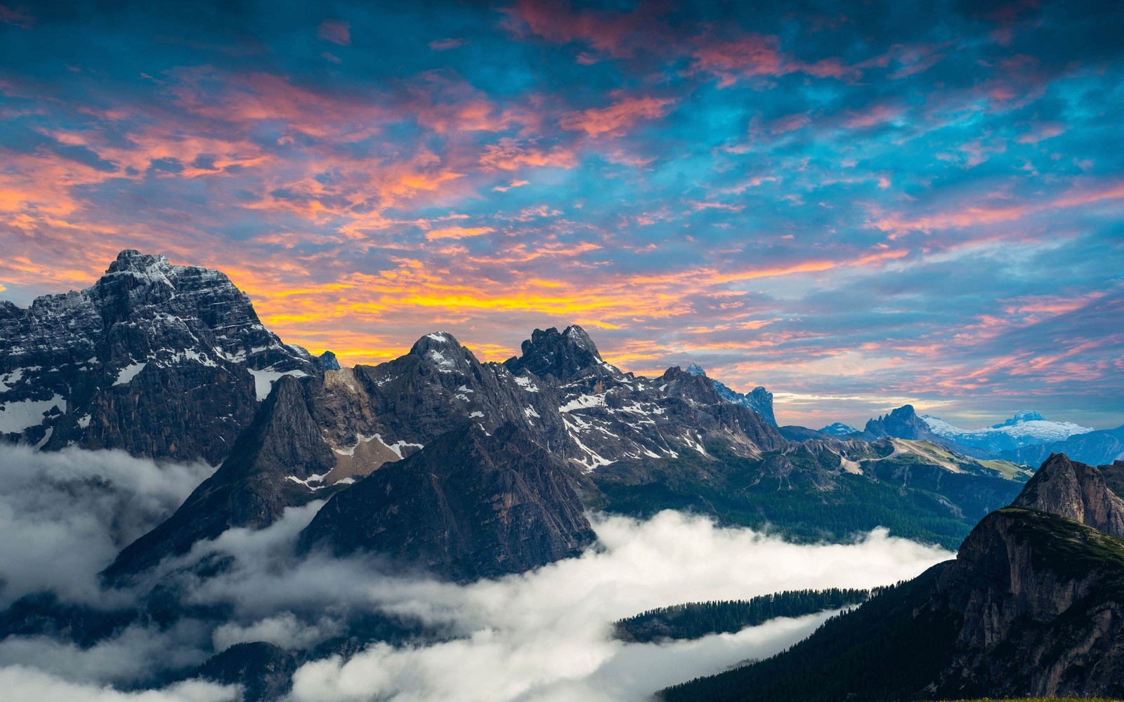 Скачать обои доломиты, dolomites, гора, горный хребет, горные образования