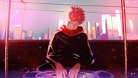 yuji itadori, jujutsu kaisen, sorcery fight, 呪術廻戦, anime wallpaper