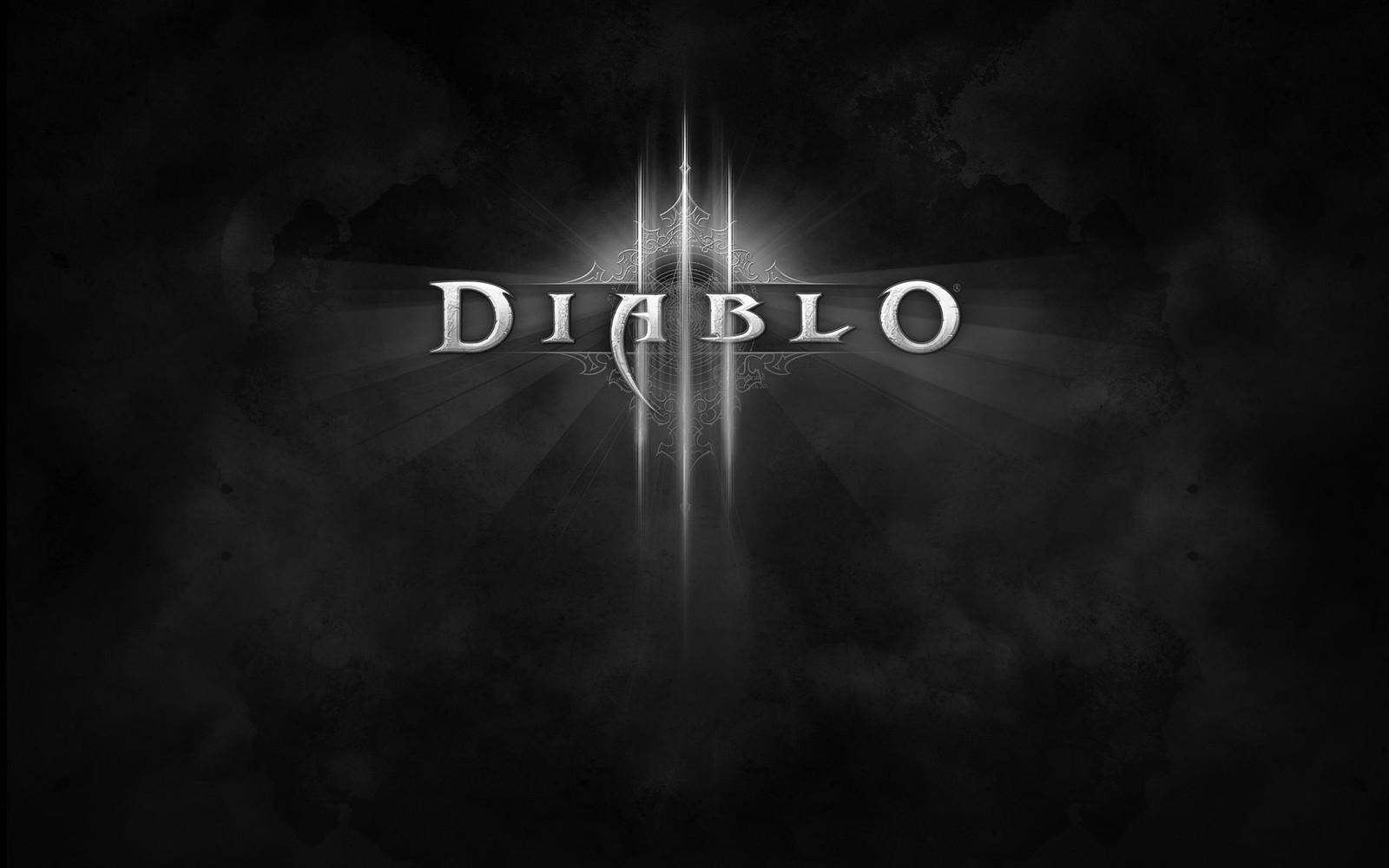 Черно-белая фотография логотипа diablo (черно белый, диабло, diablo, чёрный, текст)