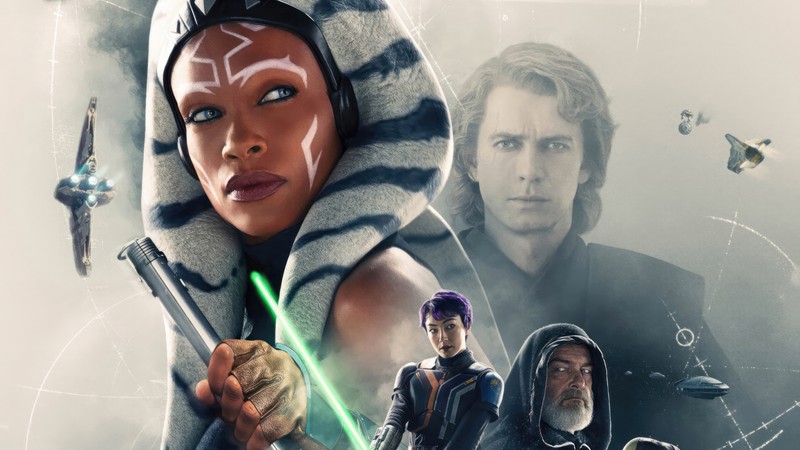 Постер звездных войн: пробуждение силы (сериал ахсока, ahsoka series, дисней, disney, звёздные войны)