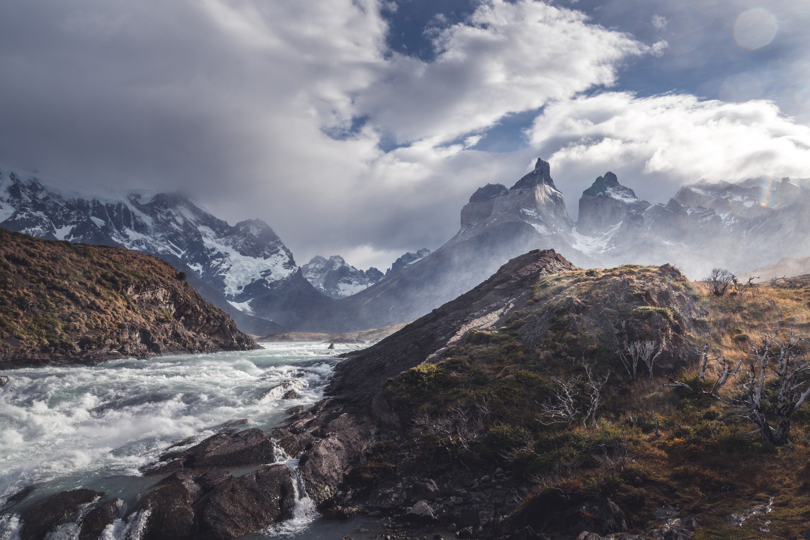 cloud, mountain, water, natural landscape, snow wallpaper