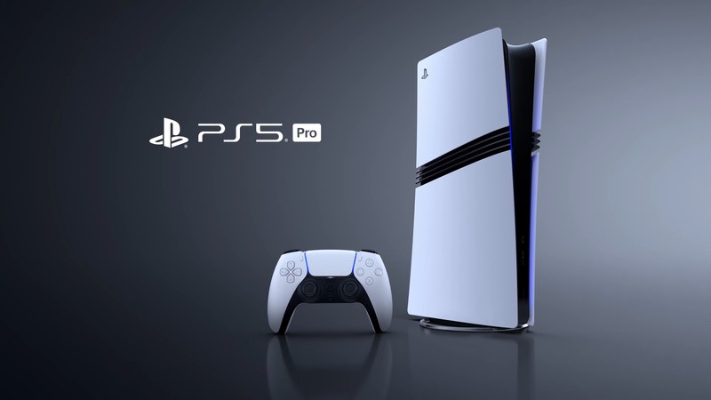 Близкий план белой консоли playstation ps5 и черного и белого контроллера (плейстейшен 5 про, официальный, sony ps5, технология, обои 4k)