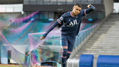 Kylian Mbappé célébrant dans FIFA 22 : Une expérience de football dynamique