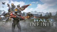 Epic Multiplayer Action in Halo Infinite: Next-Gen Game Art