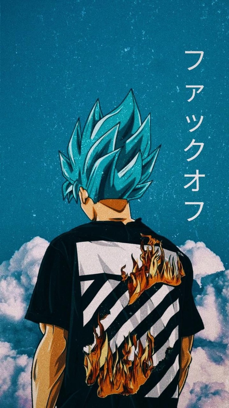 Крупный план человека в рубашке с драконом на ней (аниме, anime, dbz, dragon ball z, goku)