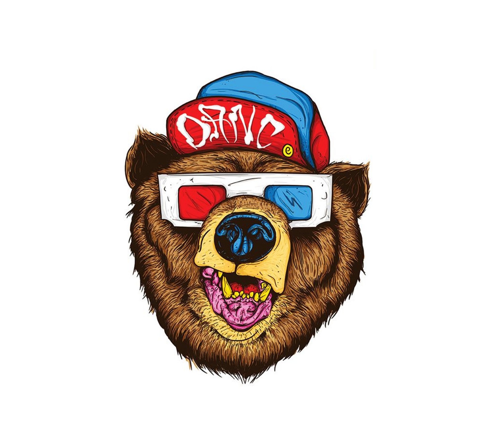 3d, cool, oso Download Wallpaper