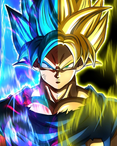 Goku et Vegeta : Un affrontement de Super Saiyan Bleu et de Pouvoir de Super Saiyan