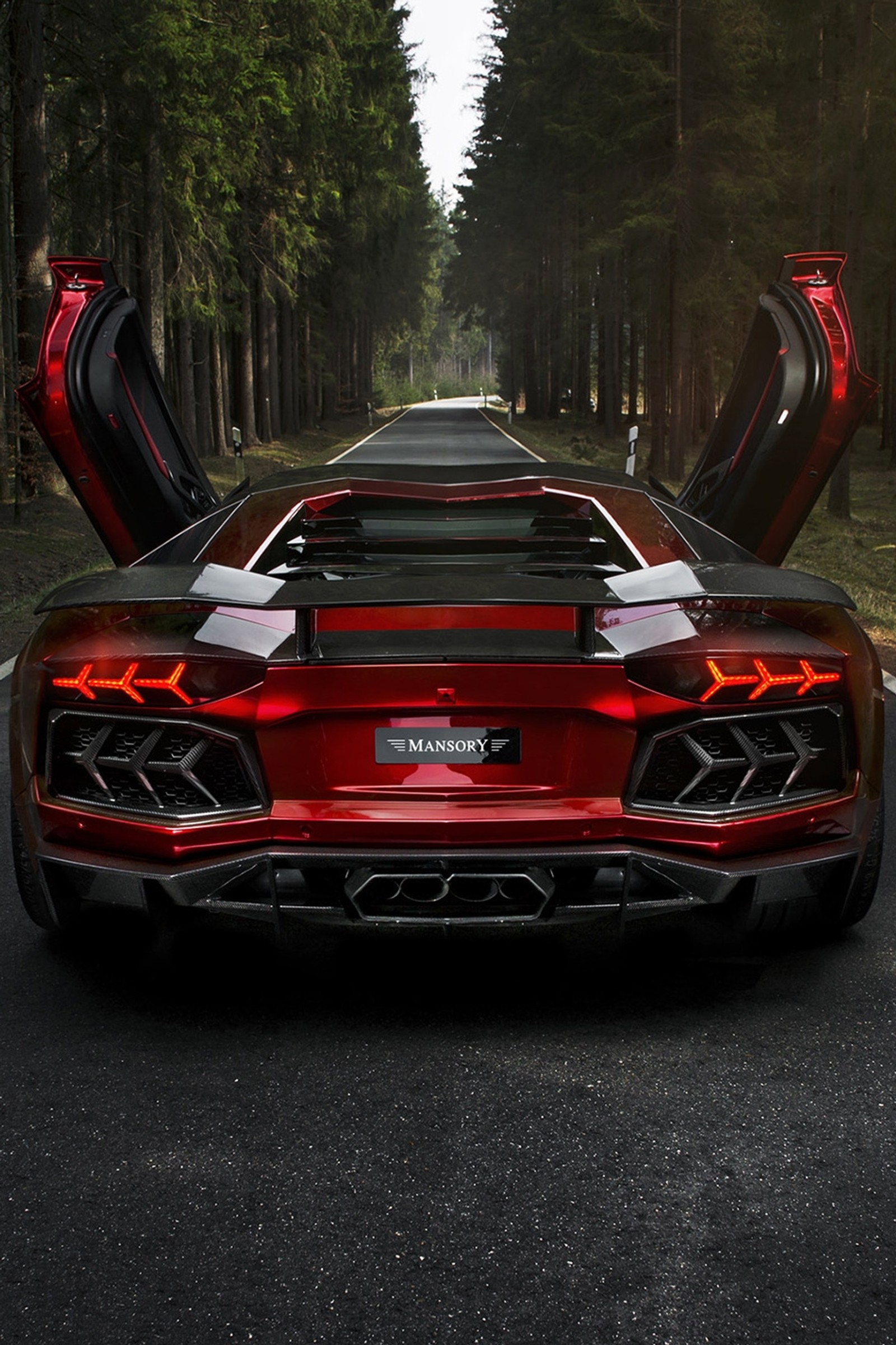 lamborghini, mansory, rear wallpaper