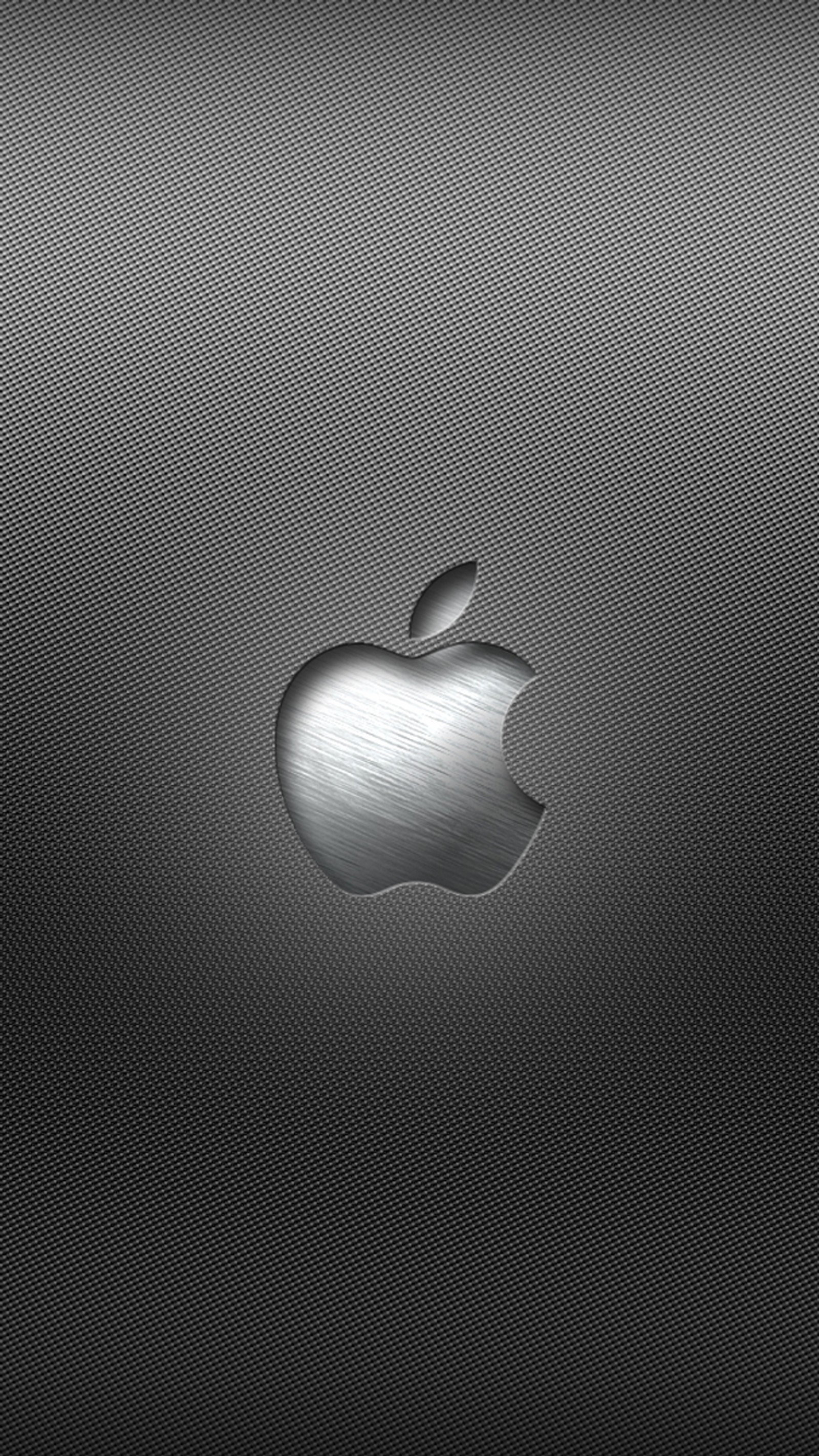 Apple logo on a black background (apple, logo, metal, steel)