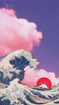 ambient, clouds, japan, pink