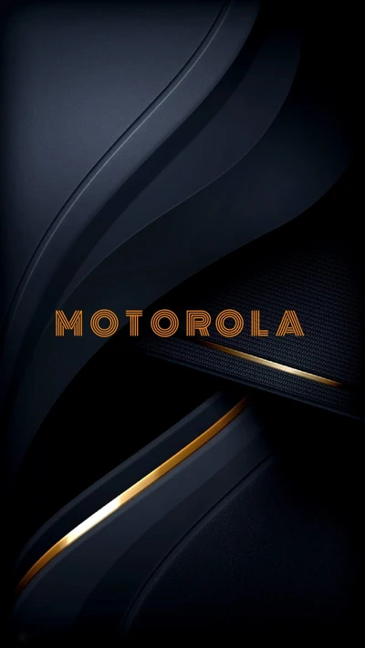 Motorola Negro Brillante con Diseño de Borde de Cobre