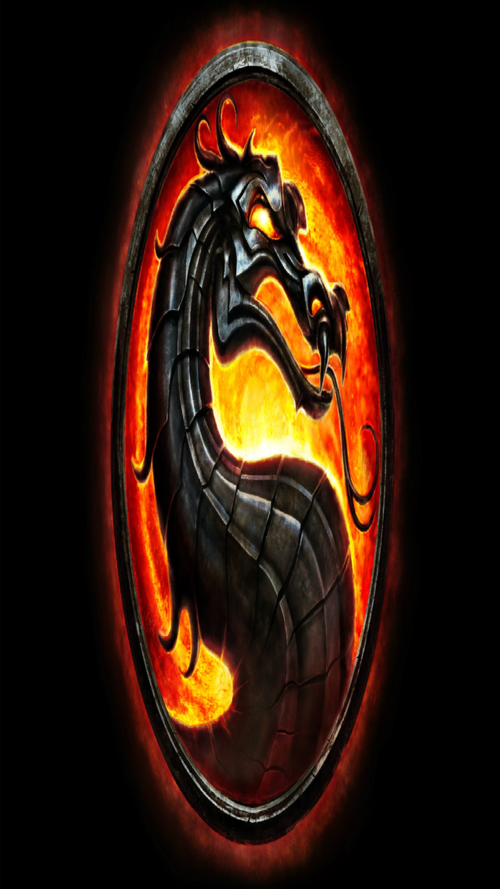 A close up of a dragon in a circle with flames (action, cool, dragon, entertainment, fun)