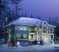 christmas, homw, nice, snow, winter wallpaper