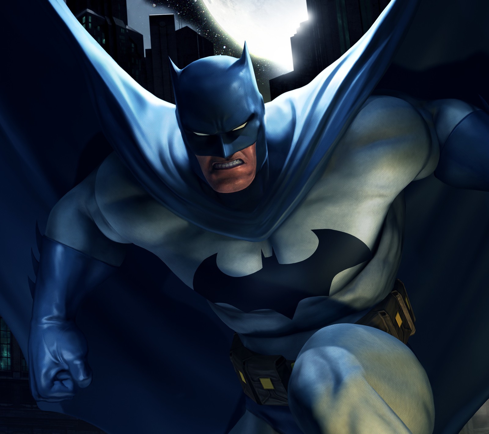 Descargar fondo de pantalla batman, bruce, gotham, caballero, noche