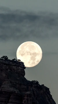 breathtaking, full moon, moonlight wallpaper