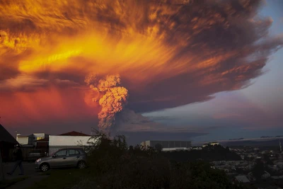 кальбуко, calbuco, вулкан, вулканический пепел, облако